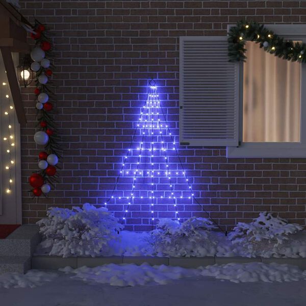 vidaXL LED Χριστουγεννιάτικο Δέντρο με 112 LED Μπλε 182 εκ Μέταλλο