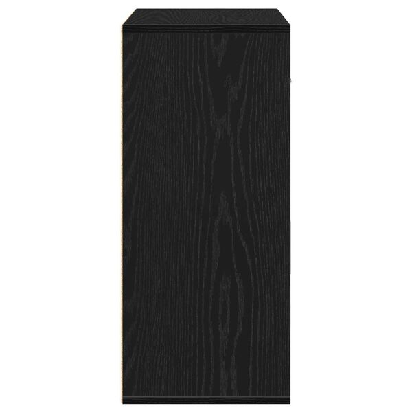 vidaXL Πλαϊνό γραφείο Μαύρη δρυς 60 x 31 x 70 εκ Επεξεργασμένο ξύλο
