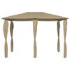 vidaXL Κιόσκι με Καλύμματα Στύλων Taupe 3 x 4 x 2,6 μ. 160 γρ./μ²