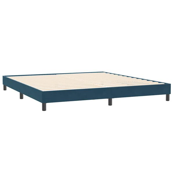 vidaXL Box Spring &Kappa;&rho;&epsilon;&beta;ά&tau;&iota; &chi;&omega;&rho;ί&sigmaf; &sigma;&tau;&rho;ώ&mu;&alpha; &Sigma;&kappa;&omicron;ύ&rho;&omicron; &mu;&pi;&lambda;&epsilon; 200x220cm &Beta;&epsilon;&lambda;&omicron;ύ&delta;&iota;&nu;&omicron;
