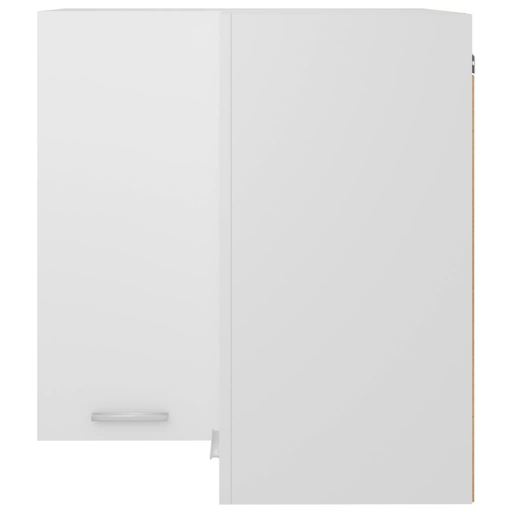 vidaXL Ντουλάπι Γωνία Κρεμαστό Lyon Λευκό 57x57x60 εκ. από Επεξ. Ξύλο