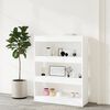 vidaXL Βιβλιοθήκη/Διαχωρ. Χώρου Λευκό 80x30x103 εκ. Επεξεργασμένο Ξύλο