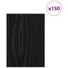vidaXL Διακοσμητικά Πάνελ 150 pcs Μαύρη δρυς 15 x 21 x 0.3 εκ