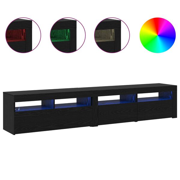 vidaXL &Nu;&tau;&omicron;&upsilon;&lambda;ά&pi;&iota; TV 2 pcs &Mu;&alpha;ύ&rho;&eta; &Omicron;&xi;&upsilon;ά 210 x 35 x 40 &epsilon;&kappa;