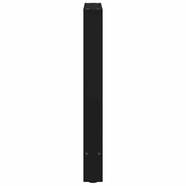 vidaXL Πόδια Τραπεζαρίας 2 τεμ. Μαύρα 50x(72-73) εκ. Ατσάλι