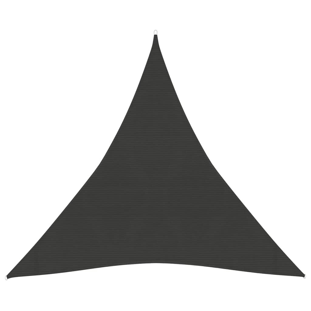 vidaXL Πανί Σκίασης Ανθρακί 6 x 6 x 6 μ. από HDPE 160 γρ./μ²