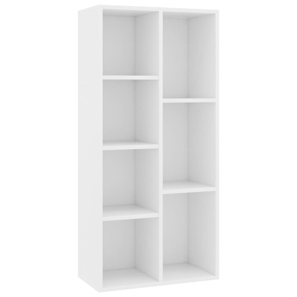vidaXL Βιβλιοθήκη Λευκή 50 x 25 x 106 εκ. από Επεξ. Ξύλο