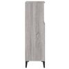 vidaXL Ντουλάπι Μπάνιου Γκρι Sonoma 30x30x100 εκ. Επεξεργασμένο Ξύλο