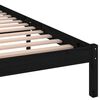 vidaXL Πλαίσιο Κρεβατιού Μαύρο 160 x 200 εκ. από Μασίφ Ξύλο Πεύκου