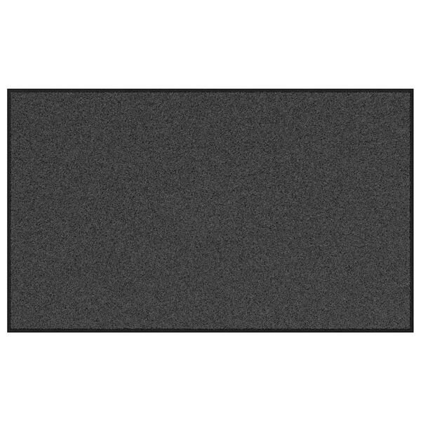 vidaXL Χαλάκι Εξώπορτας Άλλο Ανθρακί και Μαύρο 90 x 150 cm