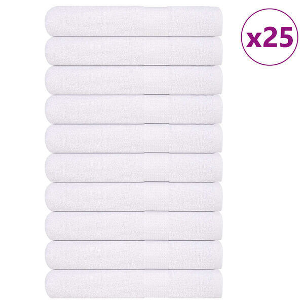 vidaXL Πετσέτες Σάουνας 25 Τεμ. Λευκό 80x200 εκ. 360 γρ/μ² 100% Βαμβ.