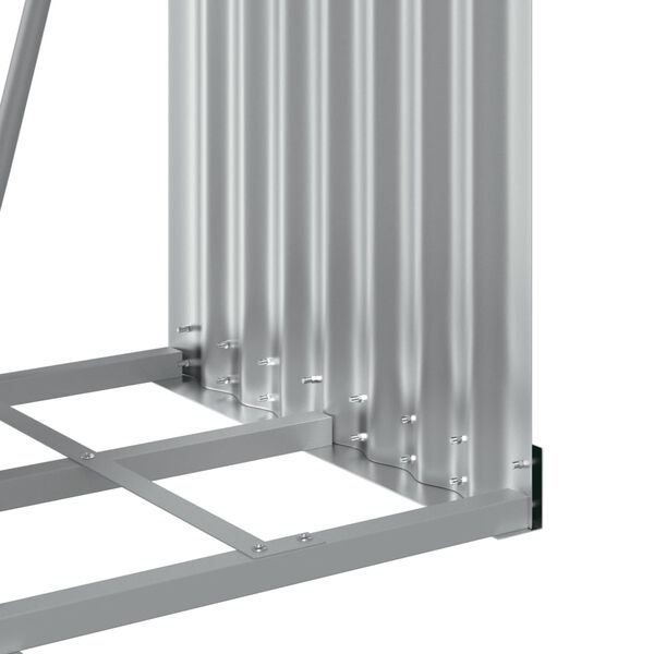 vidaXL Ξυλοθήκη Ανθρακί 40 x 45 x 170 εκ. από Γαλβανισμένο Ατσάλι