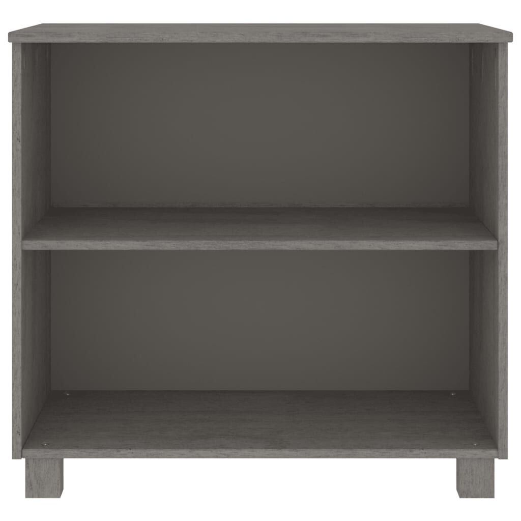 vidaXL Ντουλάπι HAMAR Αν. Γκρι 85 x 35 x 80 εκ. από Μασίφ Ξύλο Πεύκου
