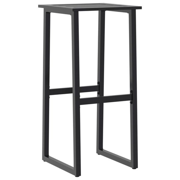 vidaXL Σκαμπό Μπαρ 4Τεμ. Μαύρα 38x38x80 εκ. Ατσάλι με Ηλ. Βαφή Πούδρας