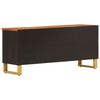 vidaXL Έπιπλο Τηλεόρασης Καφέ/Μαύρο 100x33,5x46 εκ. Μασίφ Ξύλο Μάνγκο