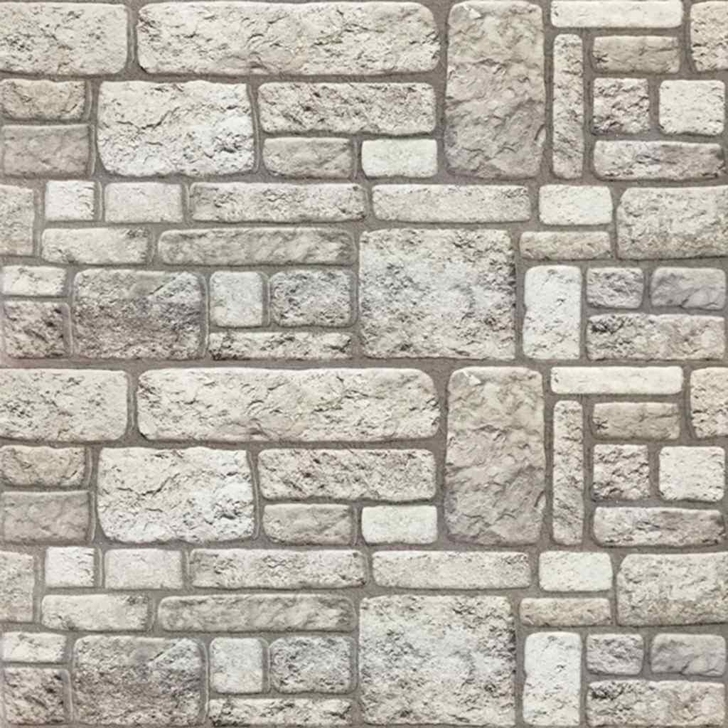 vidaXL Πάνελ Τοίχου 3D 10 τεμ. Σχέδιο Τούβλα Γκρι EPS