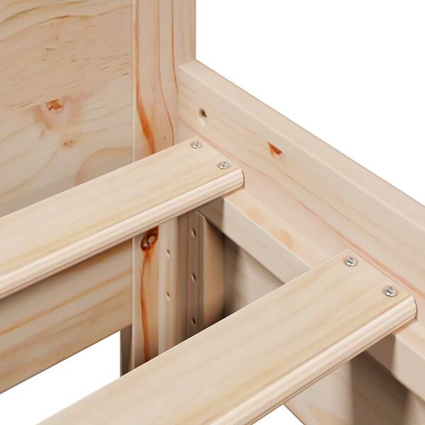 vidaXL Σκελετός Κρεβατιού Χωρίς Στρώμα 120x190 εκ Μασίφ Ξύλο Πεύκου