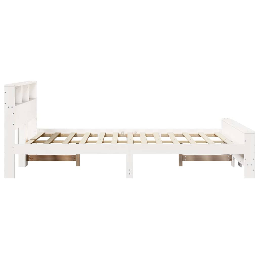 vidaXL Σκελετός Κρεβατιού Καφέ 180 x 200 cm Μασίφ ξύλο πεύκου