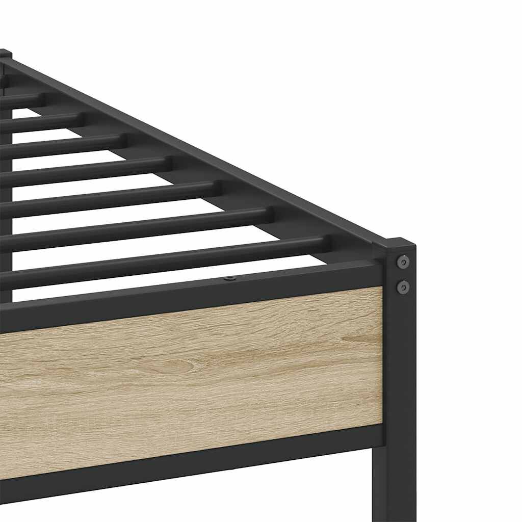 vidaXL Πλαίσιο Κρεβατιού Χωρ. Στρώμα Sonoma Δρυς 140x200εκ. Επ. Ξύλο