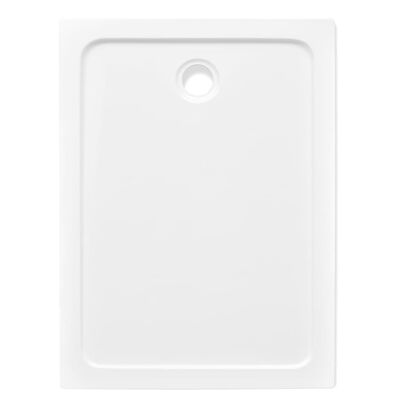 Βάση Ντουζιέρας Ορθογώνια Λευκή 80 x 110 εκ. από ABS