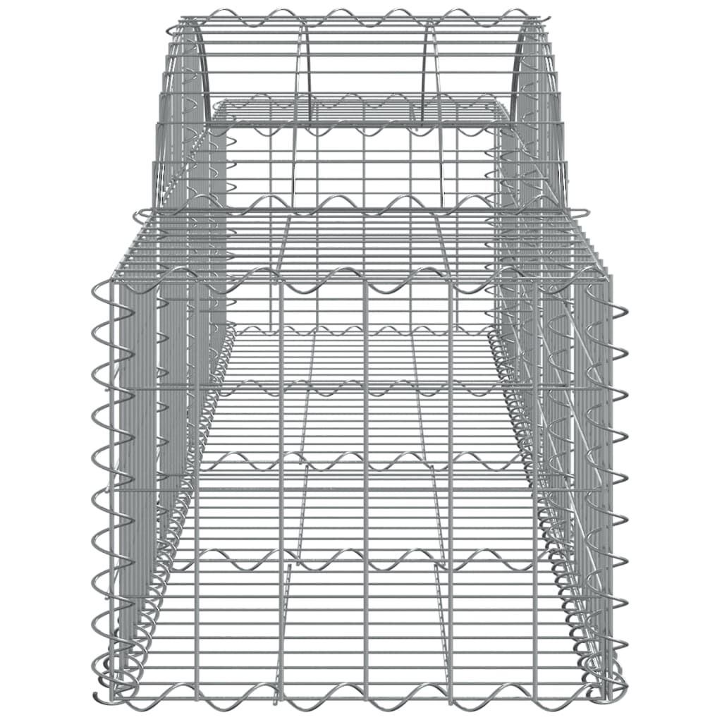 vidaXL Συρματοκιβώτια Τοξωτά 7 τεμ. 200x50x40/60 εκ. Γαλβαν. Ατσάλι