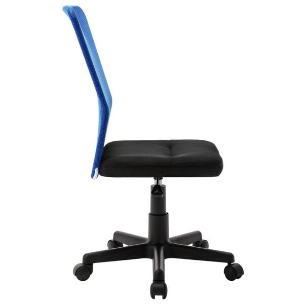vidaXL Καρέκλα Γραφείου Μαύρη / Μπλε 44 x 52 x 100 εκ. Διχτυωτό Ύφασμα