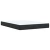 vidaXL Κρεβάτι Boxspring με Στρώμα Μαύρο 140x190 εκ. Βελούδινο