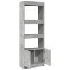 vidaXL Ντουλάπι Γκρι Σκυρ. 63x33x180 εκ. από Επεξεργασμένο Ξύλο