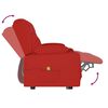 vidaXL Πολυθρόνα Μασάζ Διθέσια & Ποτηροθήκη Ανακλ. Μπορντό Συνθ. Δέρμα