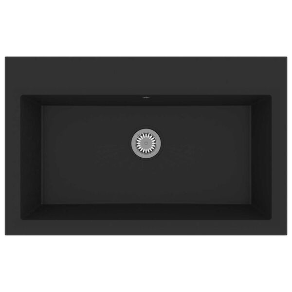 vidaXL Κουζίνα Σιντρι Μαύρο 790x500x193 εκ Γρανίτης