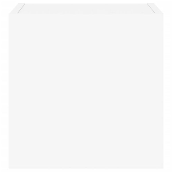 vidaXL Έπιπλο Τοίχου Τηλεόρασης με LED Λευκό 30,5x35x30 εκ.