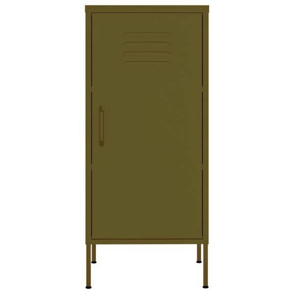 vidaXL Ντουλάπι Αποθήκευσης Πράσινο Λαδί 42,5x35x101,5 εκ. από Ατσάλι
