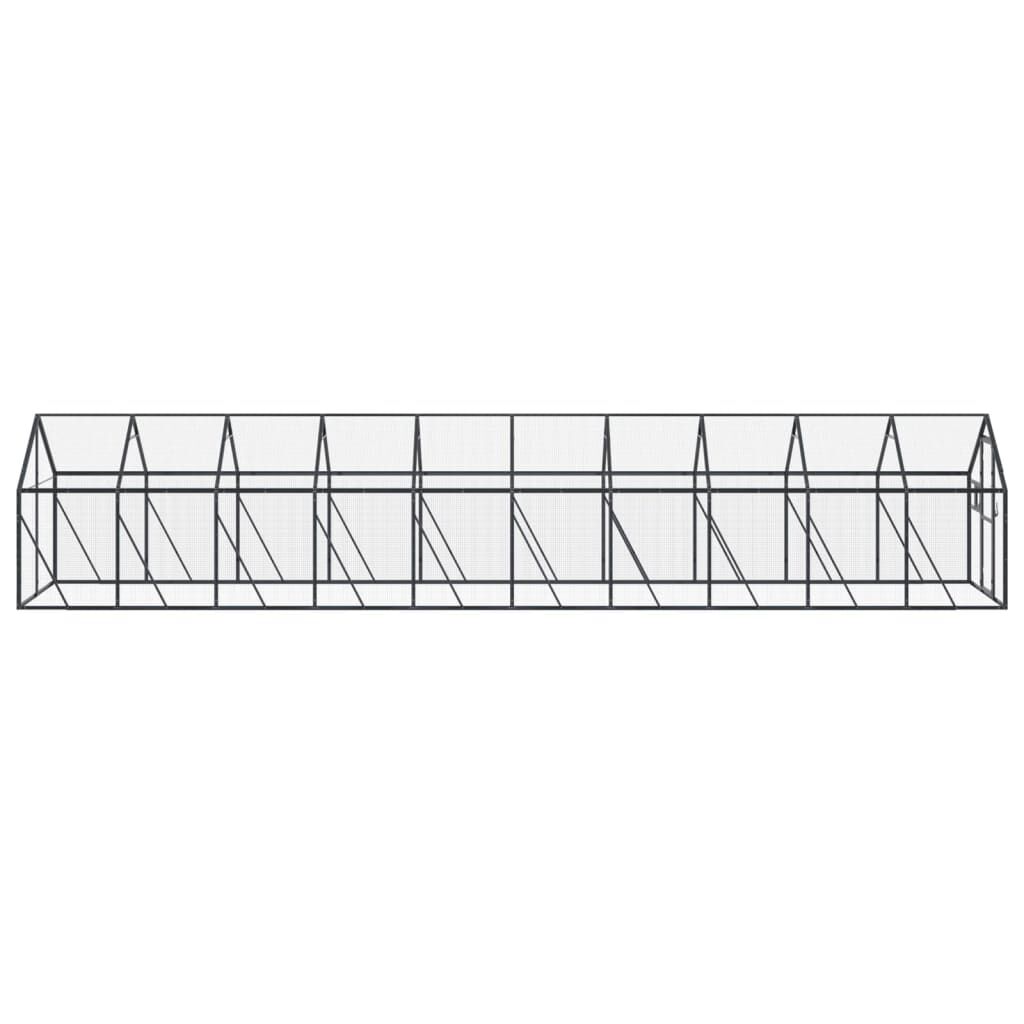 vidaXL Κλουβί Ανθρακί 1,79 x 4 x 1,85 μ. από Αλουμίνιο