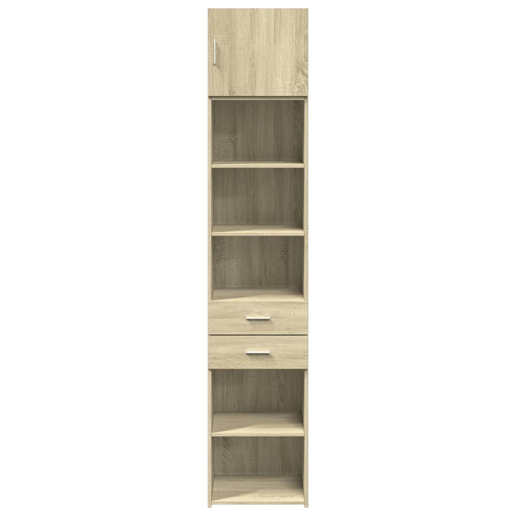 vidaXL Ντουλάπι Αποθήκευσης Στενό Δρυς 45x42,5x225 εκ. Επεξεργ. Ξύλο