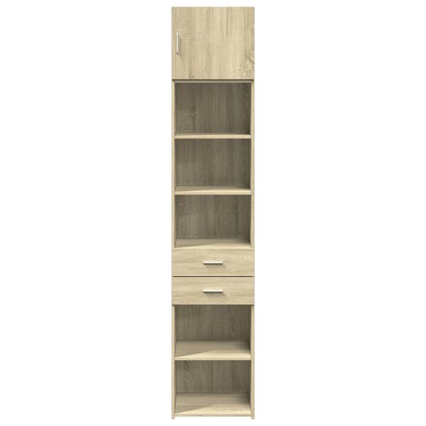 vidaXL Ντουλάπι Αποθήκευσης Στενό Δρυς 45x42,5x225 εκ. Επεξεργ. Ξύλο