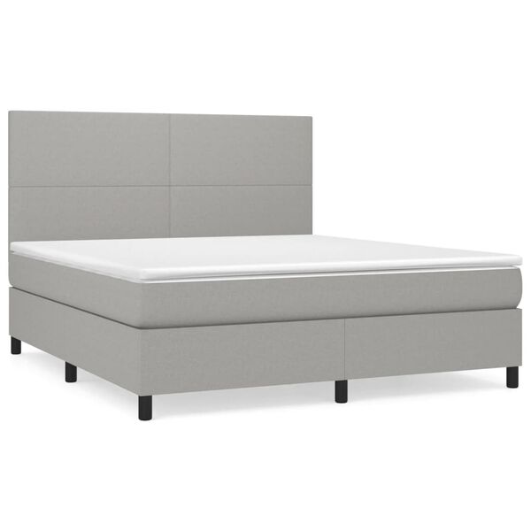 vidaXL &Kappa;&rho;&epsilon;&beta;ά&tau;&iota; Boxspring &mu;&epsilon; &Sigma;&tau;&rho;ώ&mu;&alpha; &Alpha;&nu;&omicron;&iota;&chi;&tau;ό &Gamma;&kappa;&rho;&iota; 180x200 &epsilon;&kappa;. &Upsilon;&phi;&alpha;&sigma;&mu;ά&tau;&iota;&nu;&omicron;