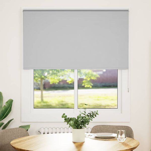 vidaXL Roller Blind Blackout &alpha;&nu;&omicron;&iota;&chi;&tau;ό &gamma;&kappa;&rho;&iota; 130x130 cm &Pi;&lambda;ά&tau;&omicron;&sigmaf; &upsilon;&phi;ά&sigma;&mu;&alpha;&tau;&omicron;&sigmaf;
