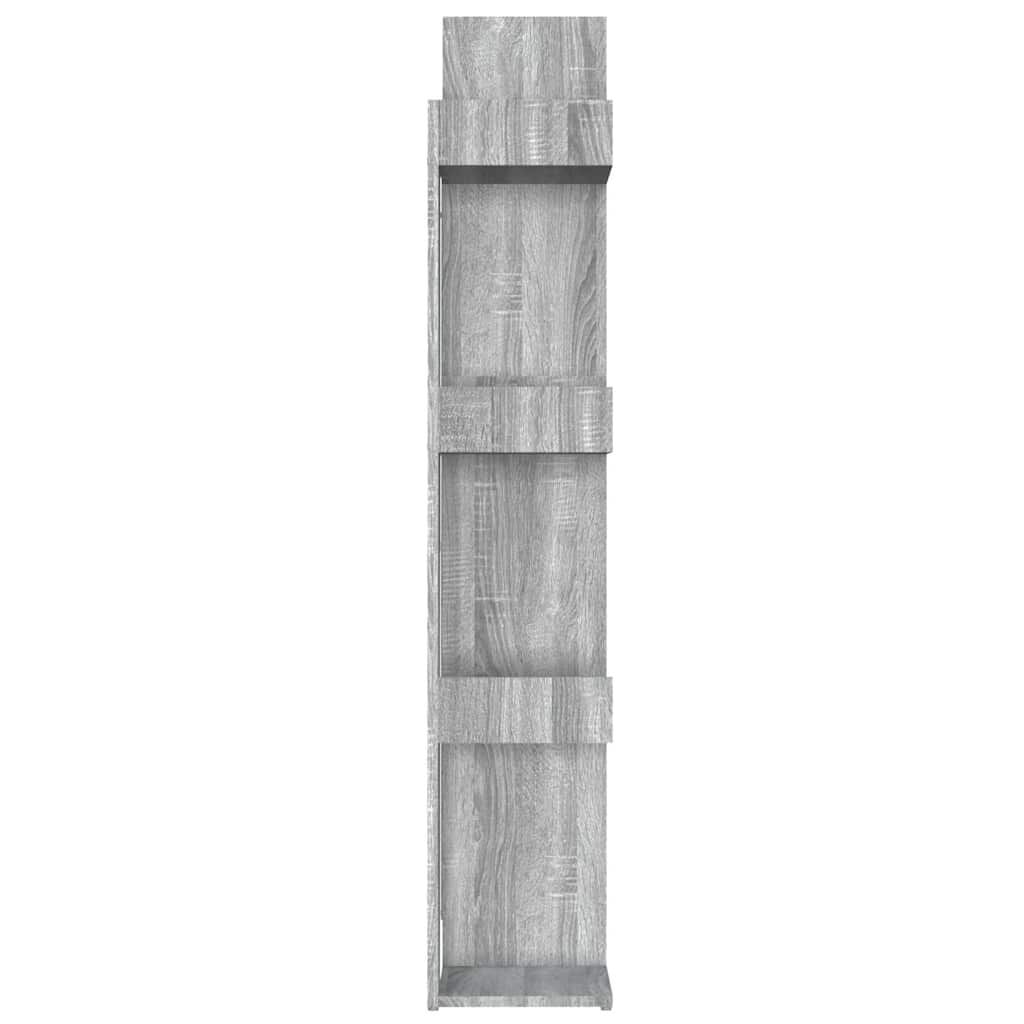 vidaXL Βιβλιοθήκη Γκρι Sonoma 86x25,5x140 εκ. από Επεξεργασμένο Ξύλο