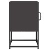 vidaXL Κομοδίνο Μαύρο 36x39x60,5 cm από χάλυβα ψυχρής έλασης