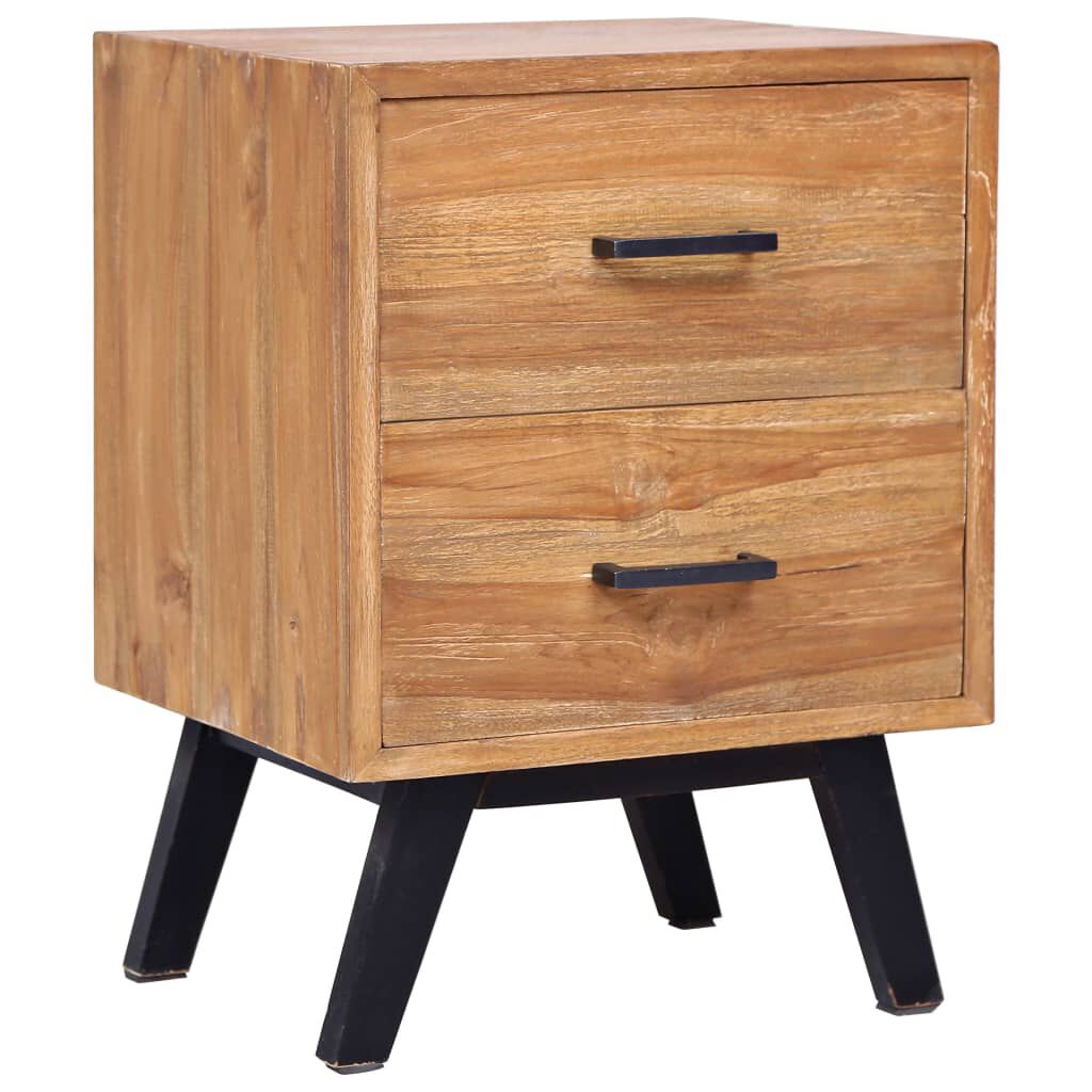 vidaXL Κομοδίνο 40 x 35 x 55 εκ. από Μασίφ Ξύλο Teak