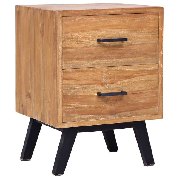 vidaXL Κομοδίνο 40 x 35 x 55 εκ. από Μασίφ Ξύλο Teak
