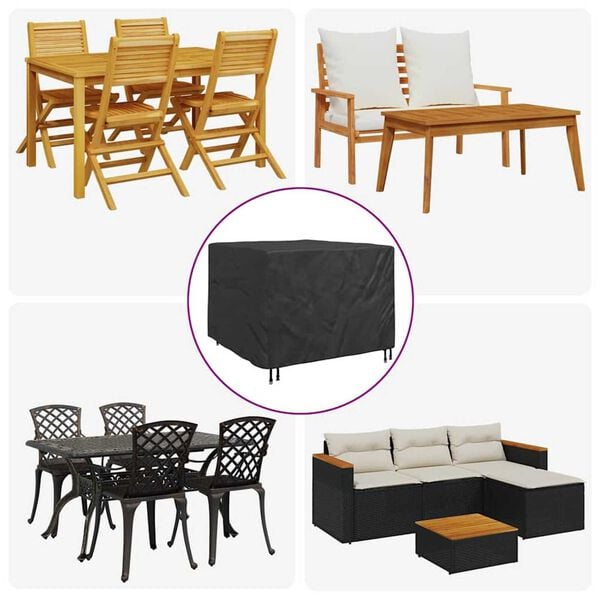 vidaXL Κάλυμμα Επίπλων Εξωτερικού Χώρου 135 x 135 x 90 cm Ύφασμα 600D