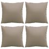 vidaXL Μαξιλάρια Καναπέ 4 τεμ. Taupe 40 x 40 εκ. Υφασμάτινα