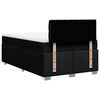 vidaXL Κρεβάτι Boxspring με Στρώμα Μαύρο 120x200 εκ. Υφασμάτινο