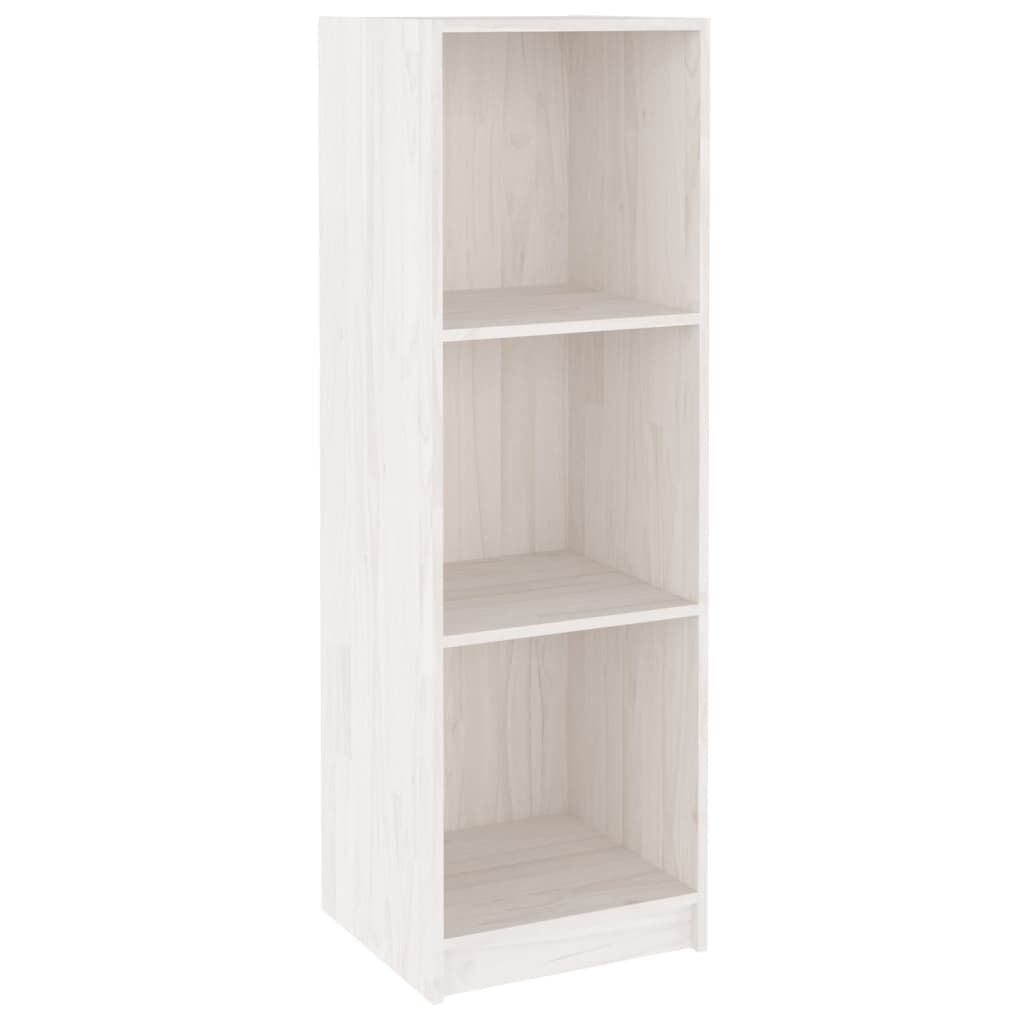 vidaXL Βιβλιοθήκη/Διαχωρ. Χώρου Λευκό 36x33x110 εκ. Μασίφ Ξύλο Πεύκου