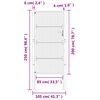vidaXL Πόρτα Κήπου Ανθρακί 100x200 εκ. Ατσάλι