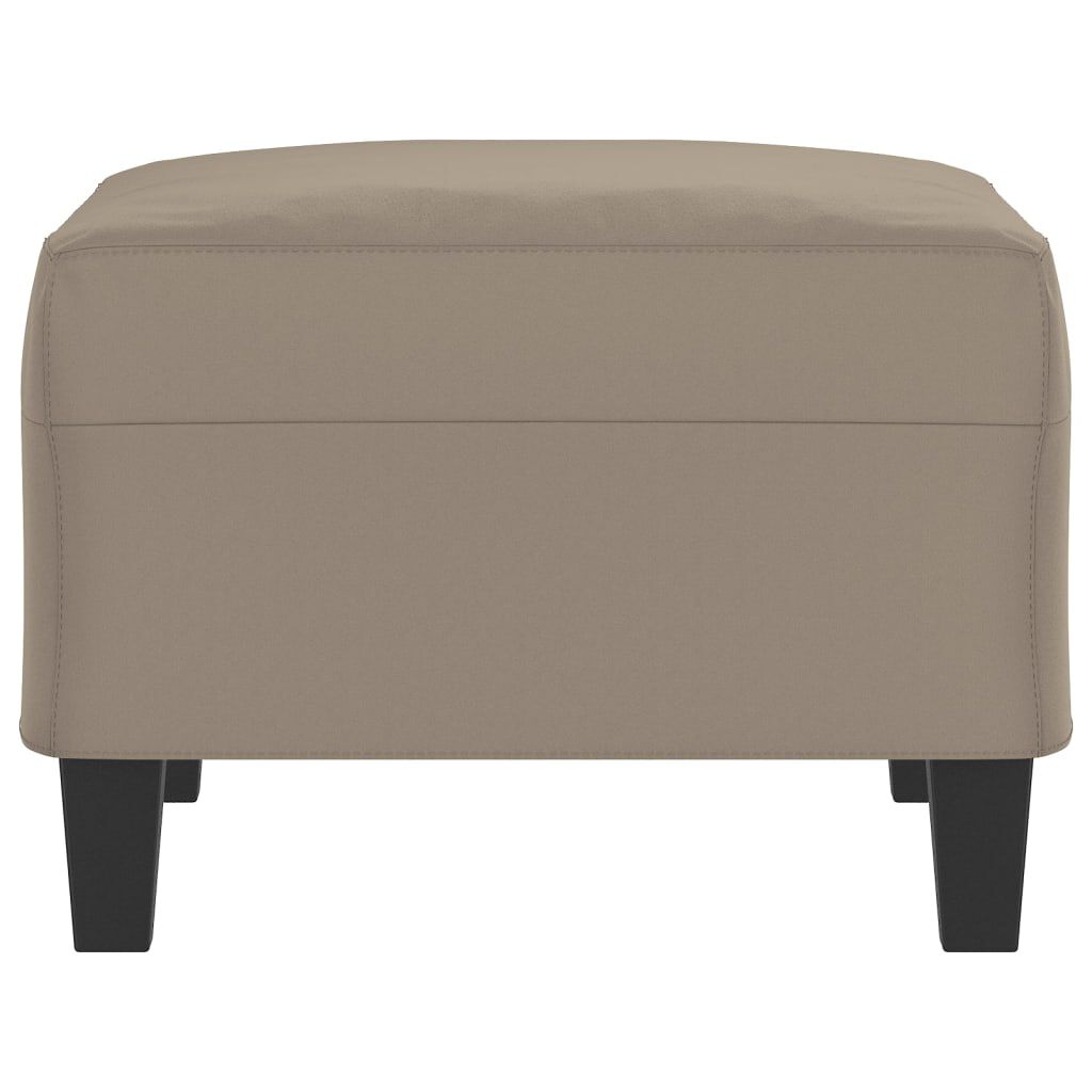 vidaXL Υποπόδιο Taupe 70 x 55 x 41 εκ. από Ύφασμα Μικροϊνών