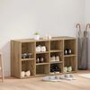 vidaXL Πάγκος για παπούτσια με ράφι artisan δρυς 103 x 30 x 54.5 εκ