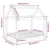 vidaXL Κρεβάτι Σκύλου Καφέ Μελί 101x70x90 εκ. από Μασίφ Ξύλο Πεύκου