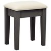 vidaXL Μπουντουάρ με Σκαμπό Γκρι 65x36x128 εκ. Ξύλο Παυλώνιας / MDF
